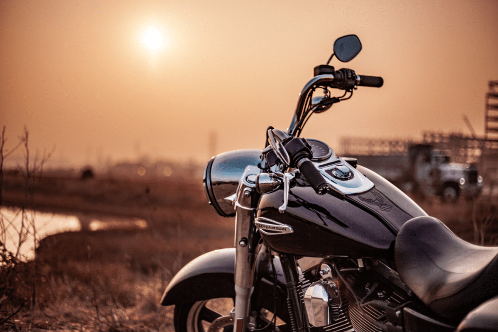 Motorcycle in Bad Weather