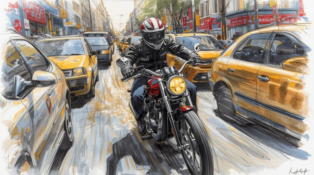 Riding In Traffic