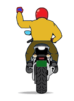 Right Turn - Motorcycle Hand Signals